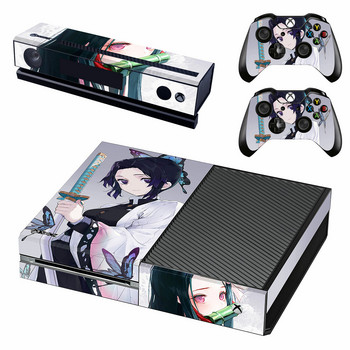 Demon Slayer Skin Sticker Decal Cover за конзола Xbox One и 2 контролера за Xbox One Skin Sticker Винил