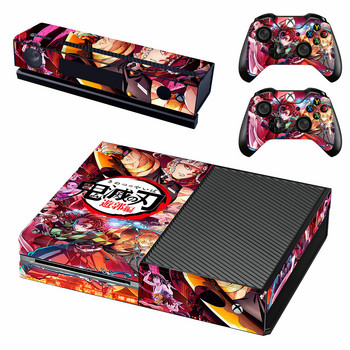 Demon Slayer Skin Sticker Decal Cover за конзола Xbox One и 2 контролера за Xbox One Skin Sticker Винил