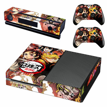 Demon Slayer Skin Sticker Decal Cover за конзола Xbox One и 2 контролера за Xbox One Skin Sticker Винил