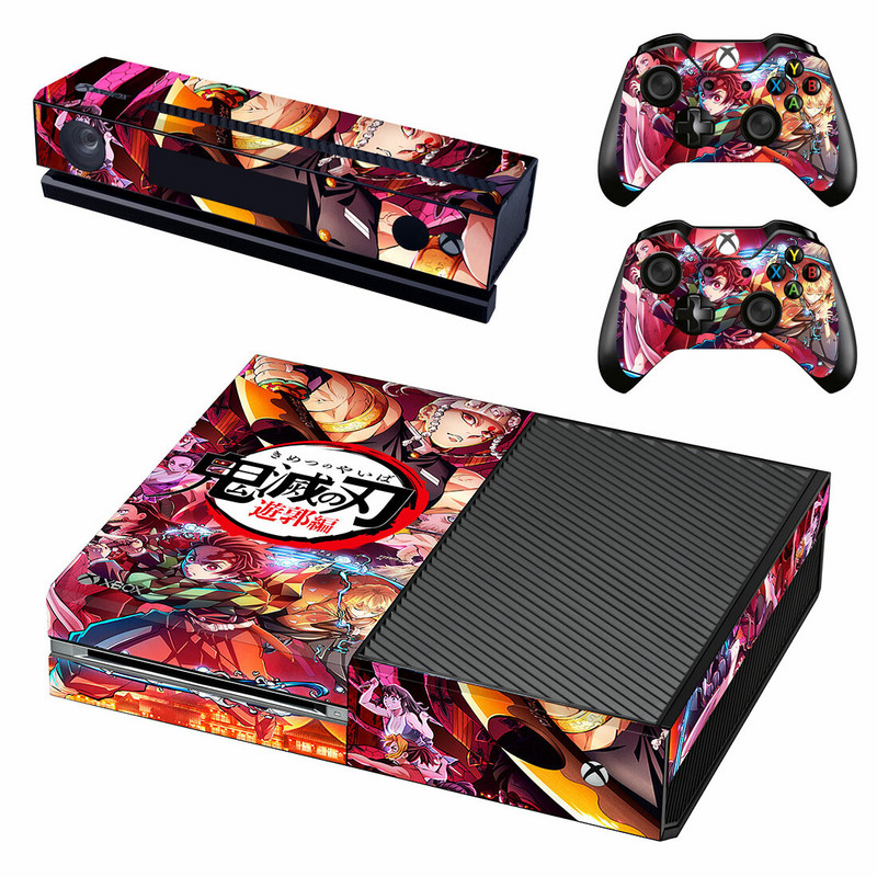 Demon Slayer Skin naljepnica Decal Cover za Xbox One konzolu i 2 kontrolera za Xbox One Skin naljepnica Vinyl