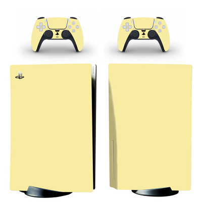 Autocolant de piele Macaron PS5 Standard Disc Edition Husă autocolant pentru consola PlayStation 5 și controlere PS5 Vinil autocolant