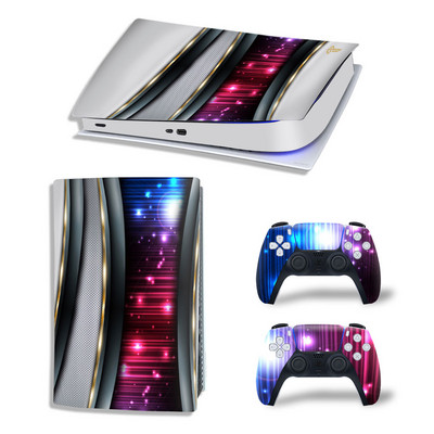 GAMEGENIXX PS5 Digital Edition Skin Sticker Waves Zaštitna naljepnica Uklonjivi poklopac za PS5 konzolu i 2 kontrolera
