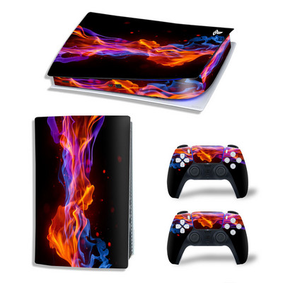 GAMEGENIXX PS5 Digital Edition Skin Sticker Waves Zaštitna naljepnica Uklonjivi poklopac za PS5 konzolu i 2 kontrolera