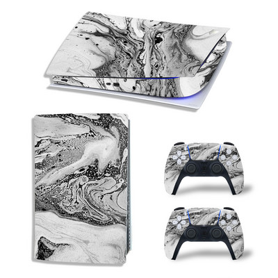 GAMEGENIXX PS5 Digital Edition Skin Sticker Waves Zaštitna naljepnica Uklonjivi poklopac za PS5 konzolu i 2 kontrolera
