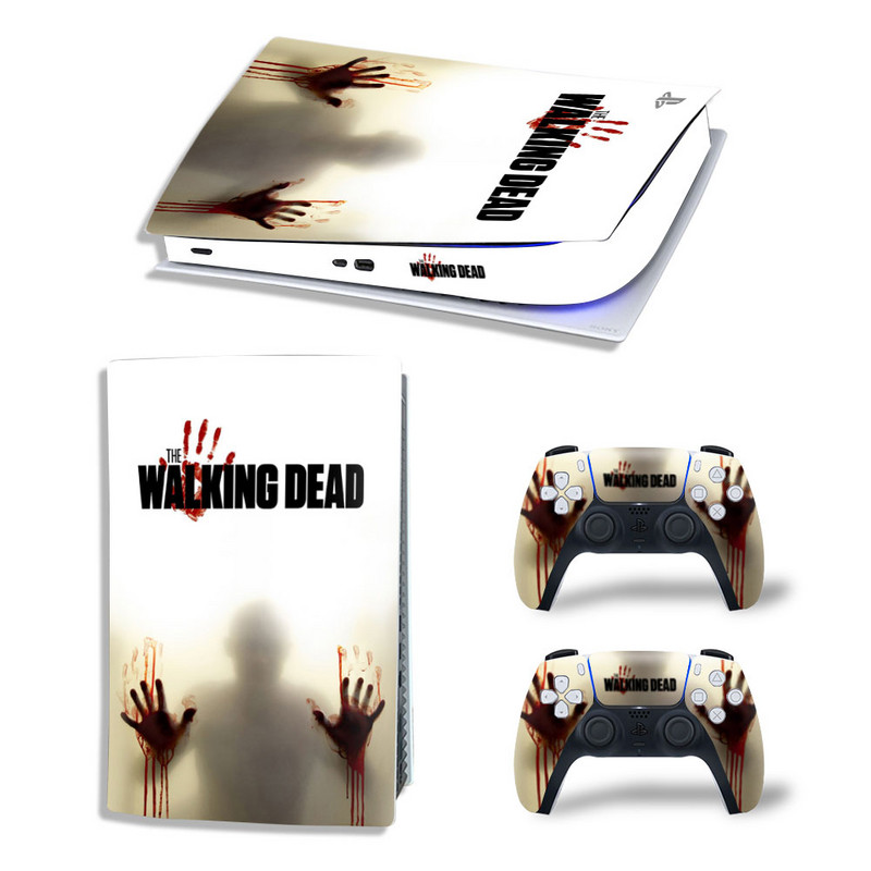 GAMEGENIXX PS5 Digital Edition Skin Sticker Waves Zaštitna naljepnica Uklonjivi poklopac za PS5 konzolu i 2 kontrolera