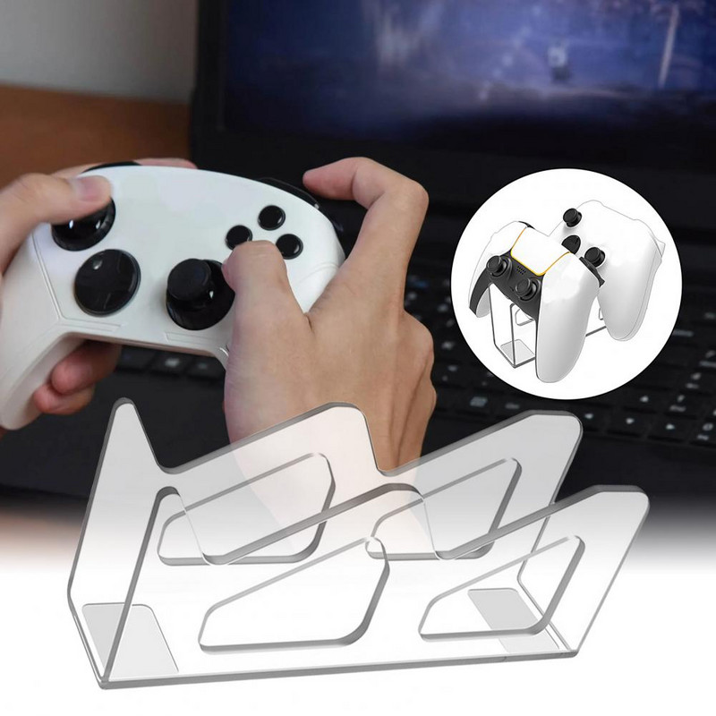 Stalak za zaslon s gamepadom Nesalomivi nosač kontrolera protiv gubitka Stalak s ručkom za igru za PS4/PS5/PS3/Xbox/kontroler prekidača