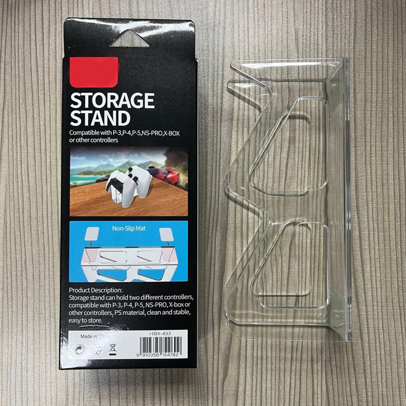 Stalak za zaslon s gamepadom Nesalomivi nosač kontrolera protiv gubitka Stalak s ručkom za igru za PS4/PS5/PS3/Xbox/kontroler prekidača