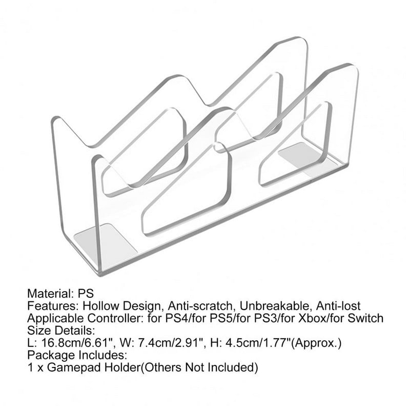 Stalak za zaslon s gamepadom Nesalomivi nosač kontrolera protiv gubitka Stalak s ručkom za igru za PS4/PS5/PS3/Xbox/kontroler prekidača