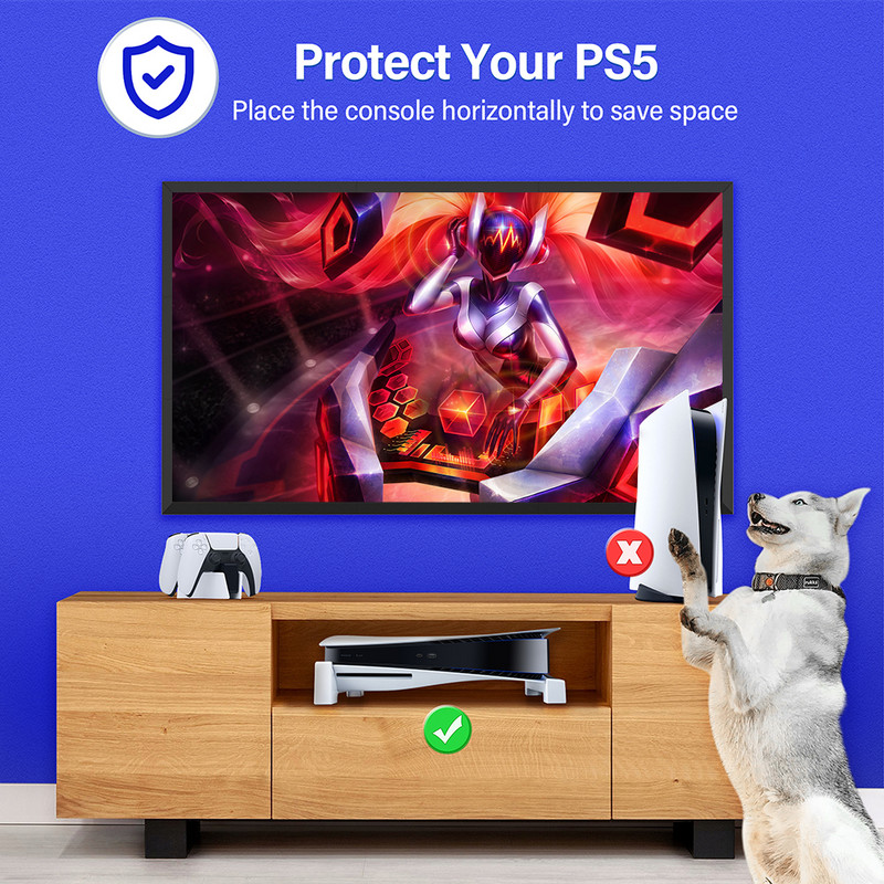 Suport de bază pentru PS5 Consolă gazdă Suport orizontal anti-alunecare Suport de andocare pentru depozitare joc pentru accesorii Playstation 5