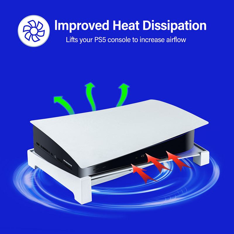 Suport de bază pentru PS5 Consolă gazdă Suport orizontal anti-alunecare Suport de andocare pentru depozitare joc pentru accesorii Playstation 5