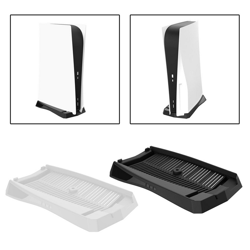 Függőleges talpú állványtartó Könnyen felszerelhető hőelvezető szellőzőnyílásokkal a PS5 optikai meghajtó játékkonzol alkatrészeihez