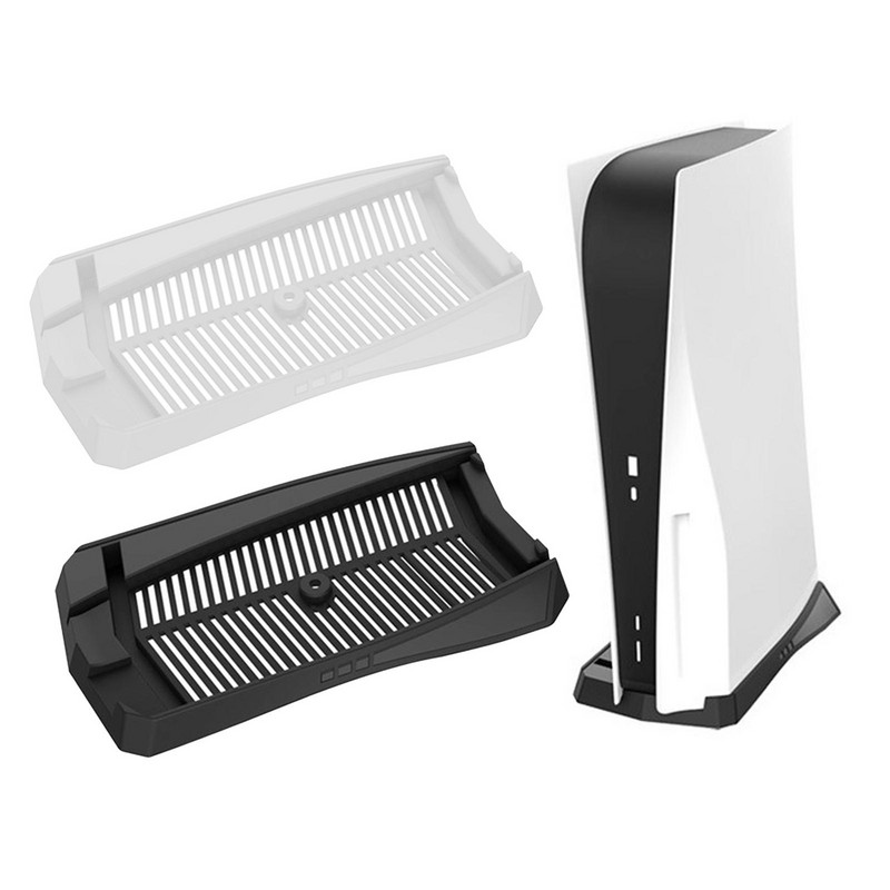 Függőleges talpú állványtartó Könnyen felszerelhető hőelvezető szellőzőnyílásokkal a PS5 optikai meghajtó játékkonzol alkatrészeihez