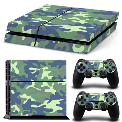 Kamuflažna vinilna kožna naljepnica za Sony Ps4 konzolu s 2 kontrolera Navlaka za PS4 Gamepad Joypad Decal naljepnica za kožu