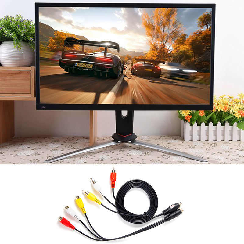 1,5 metara S-Video 4-pinski muški na 3-RCA muški utikač video kabel 3 RCA muški na 4 pinski S-video muški video adapterski kabel Kabel 1,5 m/0,3 m