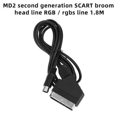 1,8 m hosszú RGB/RGBS SCART OFC adapterkábel SEGA MD2 játékkonzolhoz Sega Genesis 1-hez Genesis 2-hez vagy 3-hoz
