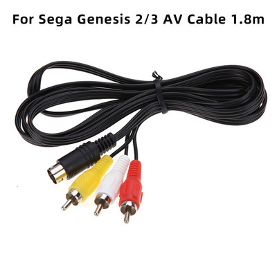 1,8 m hosszú RGB/RGBS SCART OFC adapterkábel SEGA MD2 játékkonzolhoz Sega Genesis 1-hez Genesis 2-hez vagy 3-hoz