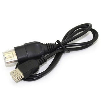 Για XBOX USB CABLE - Θηλυκό καλώδιο USB σε γνήσιο καλώδιο μετατροπής καλωδίου προσαρμογέα Xbox γενιάς AV Audio Video Composite Wire RCA NEW