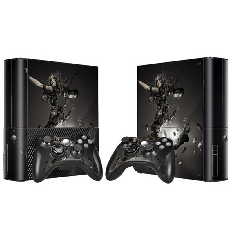 Cele mai noi autocolante de piele pentru XBOX 360 E autocolante de joc pentru consolă Husă Decalcomanii de vinil și piei pentru controlere