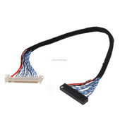 Куки LVDS кабел FIX-30P-D8 FIX 30 двойни извода 2 канала 8 бита 1.0 мм Стъпка 250 мм 500 мм 17-21 инча LCD дисплей Панел Контролер на екрана