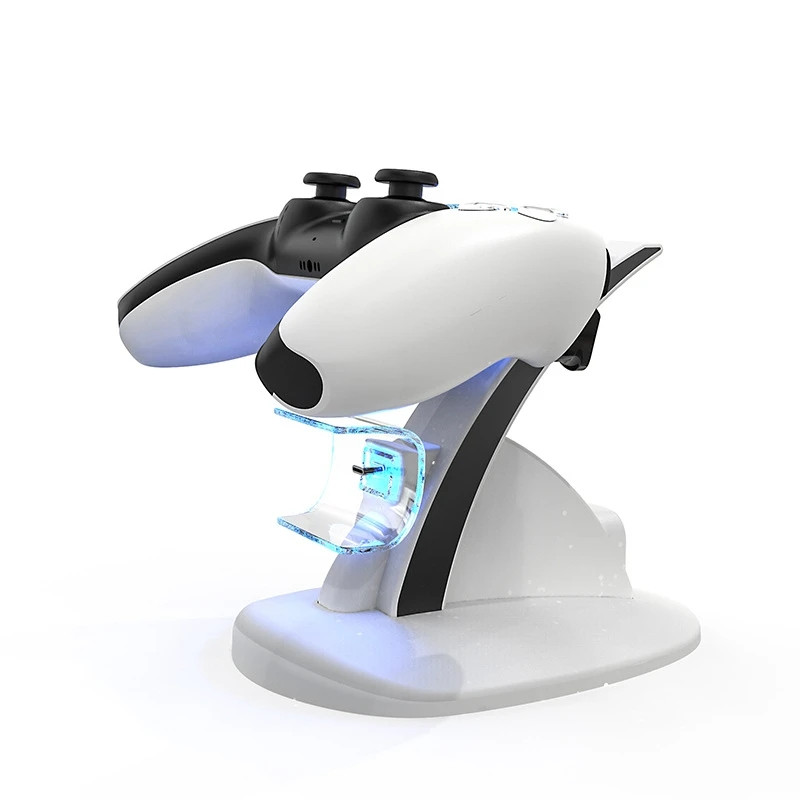 Za PS5 Controller Charger Dock Dual Type-C Contact Charging Stand Station Cradle With LED za Sony Playstation 5 PS5