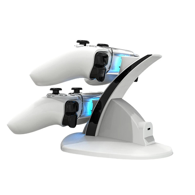Za PS5 Controller Charger Dock Dual Type-C Contact Charging Stand Station Cradle With LED za Sony Playstation 5 PS5