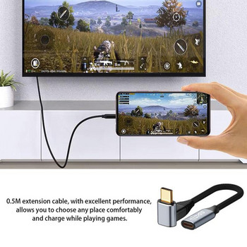 Кабел за преобразуване Universa USB 3.1 към HDMIs 100w за докинг режим на телевизор на Nintendo Switch за Steam Deck конвертор 4K