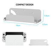 Falra szerelhető állványtartó Dokk tárolókonzol Védőtartozékok Kompatibilis Switch Oled Host NS Tv Box