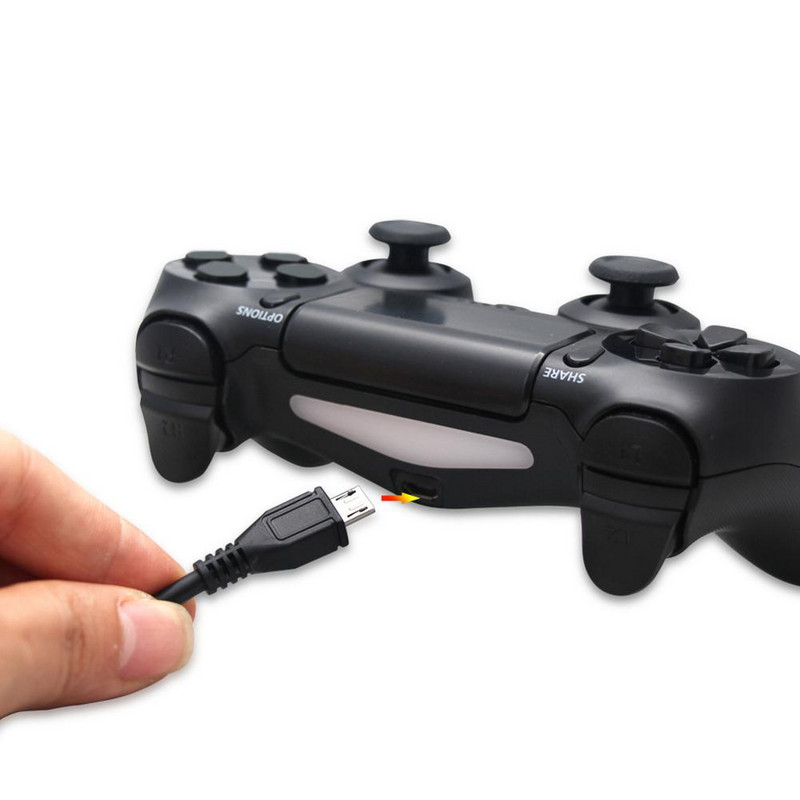 Hosszú, 3 méteres Micro USB töltő tápkábel PS4 Xbox One kontrollerekhez Drop Shipping Games Tartozékok