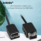 kebidu 1.8M/5.9ft ilgintuvas, skirtas SNES Classic Mini Console, skirtas NES, skirtas Wii valdikliui, žaidimų kabelio ilgintuvo laidas