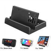 Za Valve Steam Deck Držač igraće konzole Protuklizna silikonska podloga Prijenosni stalak za igraću konzolu Za Nintendo Switch/Lite postolje