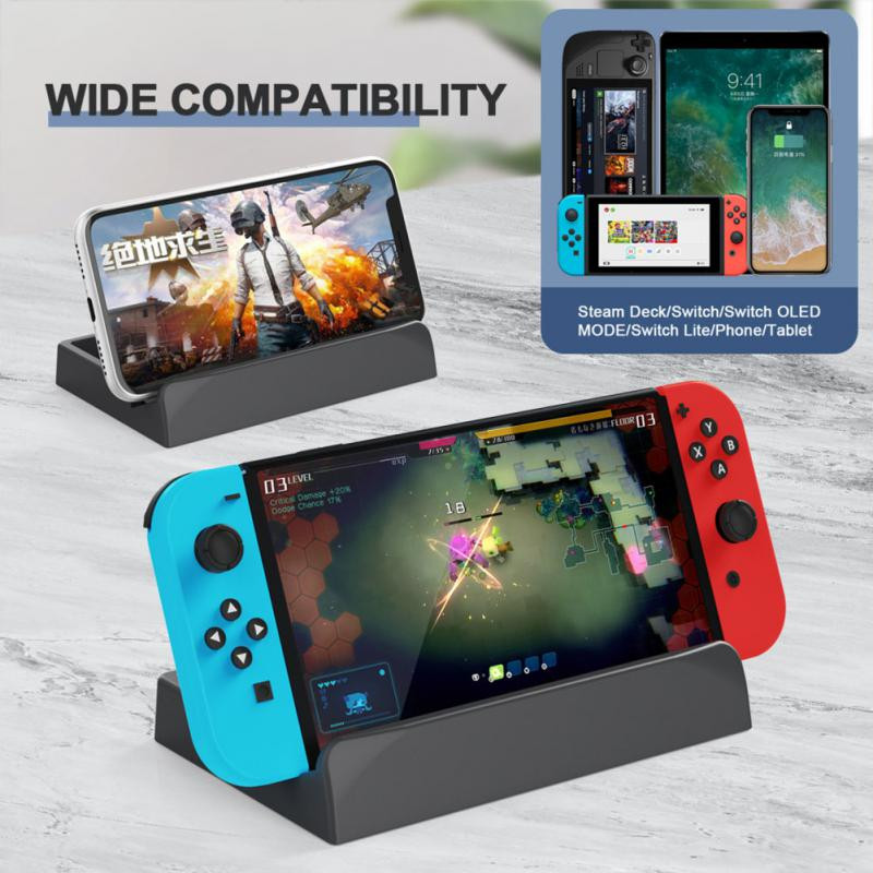 Za Valve Steam Deck Držač igraće konzole Protuklizna silikonska podloga Prijenosni stalak za igraću konzolu Za Nintendo Switch/Lite postolje
