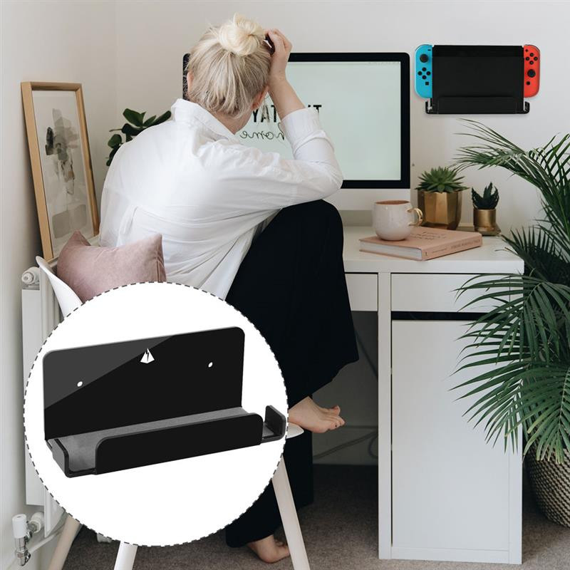 Pie sienas stiprināms plaukts spēļu konsole akrils praktisks sienas kronšteins mājsaimniecības uzglabāšanas plaukts pie sienas stiprināms plaukts