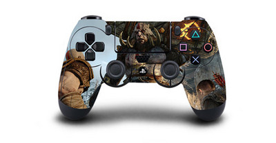 1 vnt God of War 4 PS4 lipduko lipdukas Vinilas, skirtas Sony PS4 PlayStation 4 Dualshock 4 valdiklio odos lipdukai