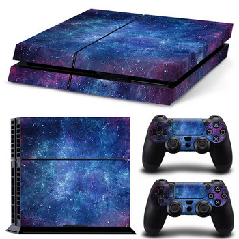 мълния звездно небе Висококачествен стикер на кожата за стикер с лого на PS4 Playstation 4 Console