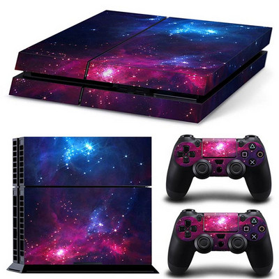 žaibo žvaigždėtas dangus Aukštos kokybės Skin Lipdukas, skirtas PS4 Playstation 4 Console logotipo lipdukas