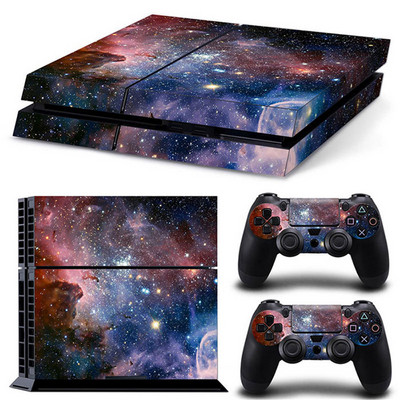 žaibo žvaigždėtas dangus Aukštos kokybės Skin Lipdukas, skirtas PS4 Playstation 4 Console logotipo lipdukas