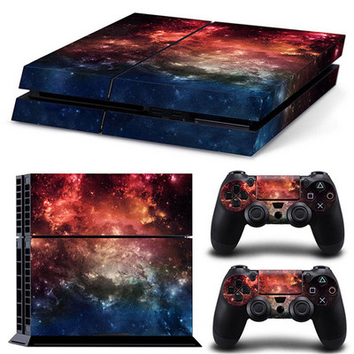 žaibo žvaigždėtas dangus Aukštos kokybės Skin Lipdukas, skirtas PS4 Playstation 4 Console logotipo lipdukas