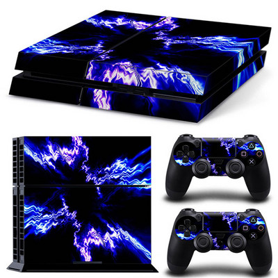 žaibo žvaigždėtas dangus Aukštos kokybės Skin Lipdukas, skirtas PS4 Playstation 4 Console logotipo lipdukas