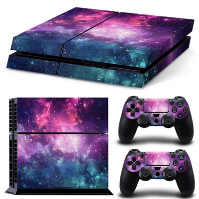žaibo žvaigždėtas dangus Aukštos kokybės Skin Lipdukas, skirtas PS4 Playstation 4 Console logotipo lipdukas