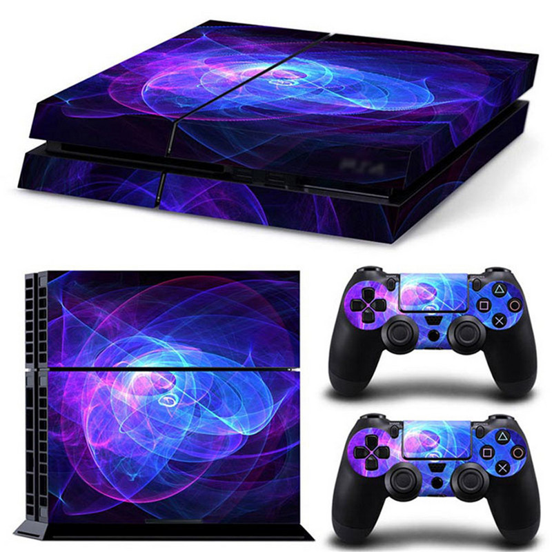 žaibo žvaigždėtas dangus Aukštos kokybės Skin Lipdukas, skirtas PS4 Playstation 4 Console logotipo lipdukas