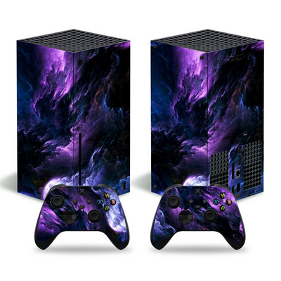 GAMEGENIXX ādas uzlīme Starry Sky aizsargājošs vinila apvalks Xbox Series X konsolei un 2 kontrolieriem