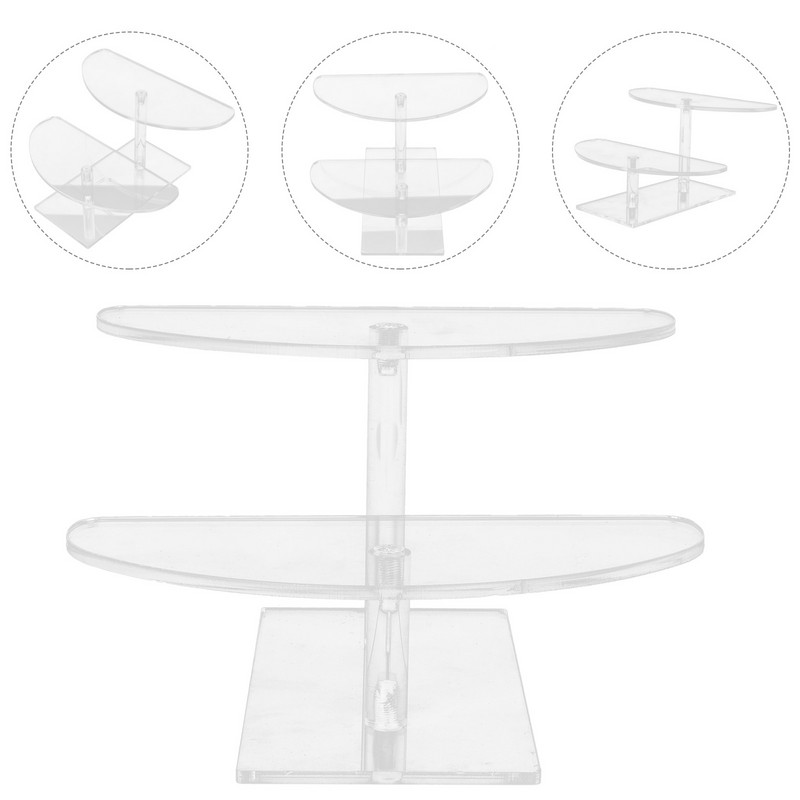 Akrila stāvvada plauktu displeja statīvs Darbības figūriņas kolekcijas organizatora turētāja displeja statīvs