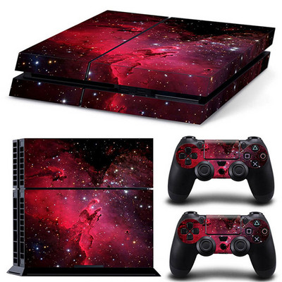 ps4 Galaxy Blue Galactic Game Vinyl matrica védőborító matrica PS4 konzolhoz és 2 kontroller bőréhez