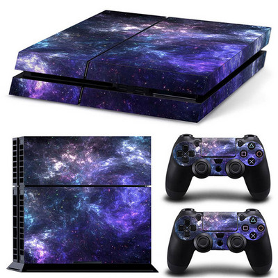 ps4 Galaxy Blue Galactic Game Vinyl matrica védőborító matrica PS4 konzolhoz és 2 kontroller bőréhez