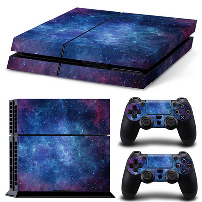 ps4 Galaxy Blue Galactic Game Vinyl matrica védőborító matrica PS4 konzolhoz és 2 kontroller bőréhez