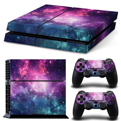 ps4 Galaxy Blue Galactic Game Vinyl matrica védőborító matrica PS4 konzolhoz és 2 kontroller bőréhez