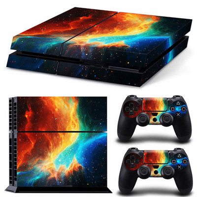 ps4 Galaxy Blue Galactic Game Vinyl matrica védőborító matrica PS4 konzolhoz és 2 kontroller bőréhez