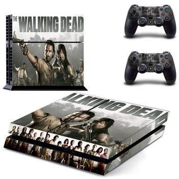 The Walking Dead PS4 Skin Sticker Decal за конзола Sony PlayStation 4 и 2 контролера PS4 Skin Sticker Vinyl