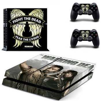 The Walking Dead PS4 Skin Sticker Decal за конзола Sony PlayStation 4 и 2 контролера PS4 Skin Sticker Vinyl