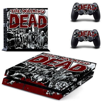 „The Walking Dead PS4 Skin“ lipduko lipdukas, skirtas „Sony PlayStation 4“ konsolei ir 2 valdikliams, PS4 odos lipduko vinilas